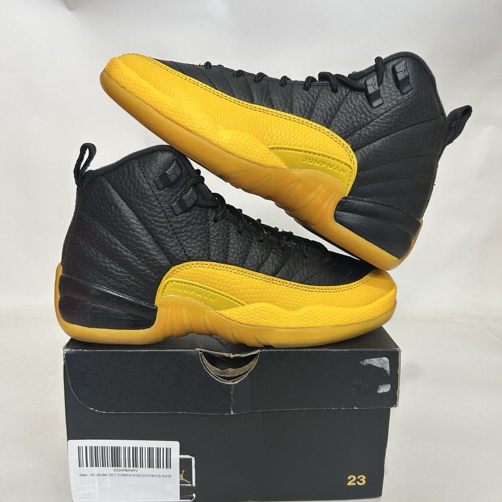 Nike Air Jordan 12 Retro GS “Black University Gold”